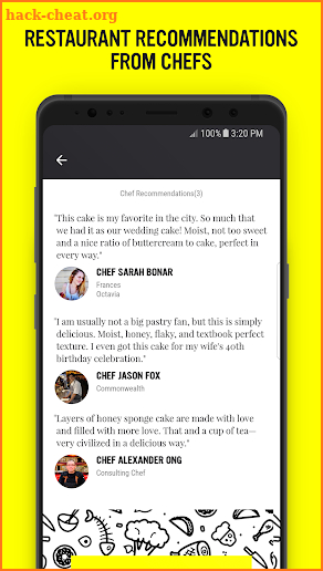 ChefsFeed - Food Advice from the Experts screenshot