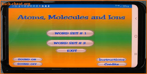 Chem-Words 2: Atoms, Molecules and Ions screenshot