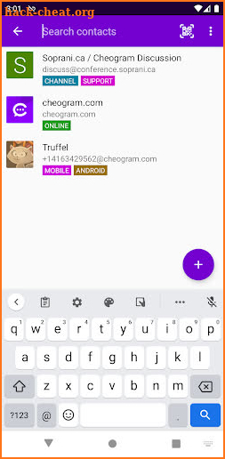 Cheogram (Jabber, Call, Text) screenshot