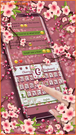 Cherry Blossom Keyboard screenshot