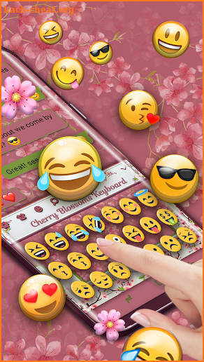Cherry Blossom Keyboard screenshot