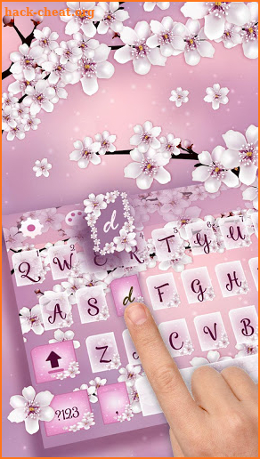 Cherry Blossom Keyboard Theme screenshot