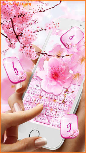 Cherry Blossom Sakura Flower Keyboard screenshot
