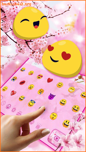 Cherry Blossom Sakura Flower Keyboard screenshot