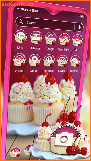 Cherry Cupcakes Theme screenshot