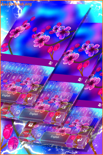 Cherry Flowers Keyboard screenshot