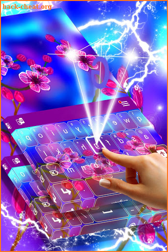 Cherry Flowers Keyboard screenshot