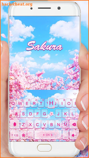 Cherry Sakura Keyboard Theme screenshot
