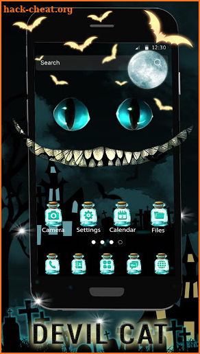 Cheshire Devil Cat Launcher Theme Live Wallpapers screenshot