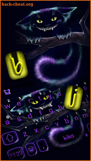 Cheshire Monster Cat Keyboard Theme screenshot