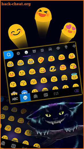 Cheshire Monster Cat Keyboard Theme screenshot