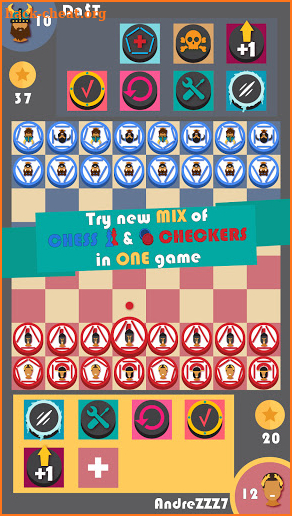 Chess & Checkers mix: free board game with puzzles screenshot