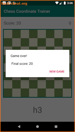 Chess Coordinate Trainer screenshot