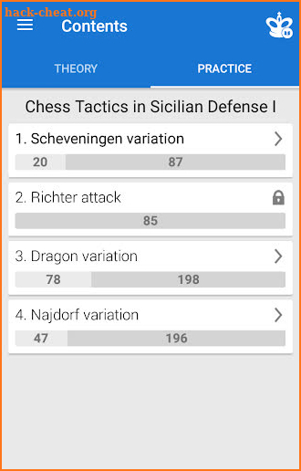 Chess Tactics in Sicilian Defense 1 screenshot
