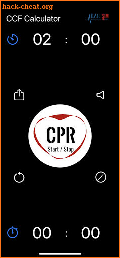 Chest Compression Fraction Timer for CPR Training screenshot