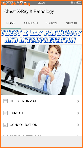 Chest X-Ray And Pathology screenshot
