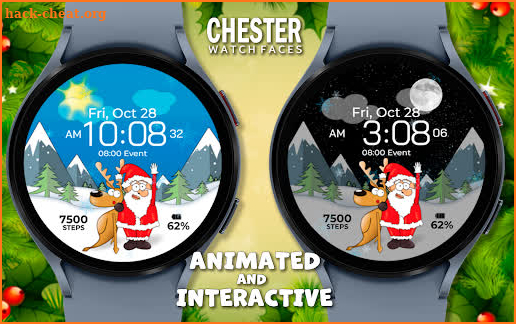 Chester Christmas watch face screenshot
