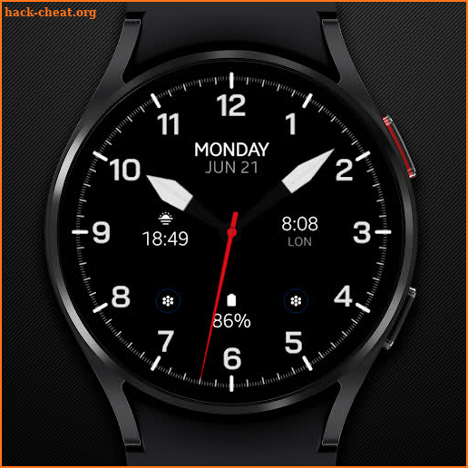 Chester Dark MOD watch face screenshot