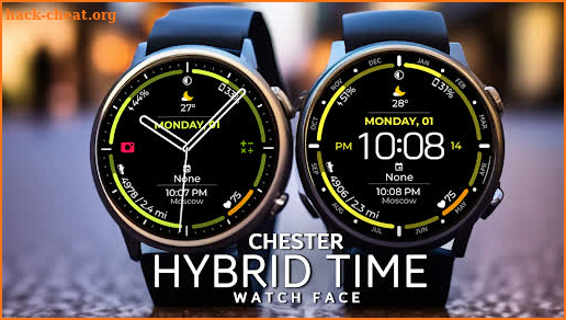 Chester Hybrid time watch face screenshot