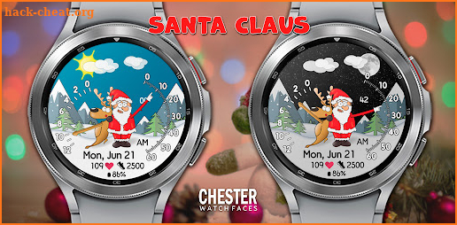Chester Santa Claus watch face screenshot