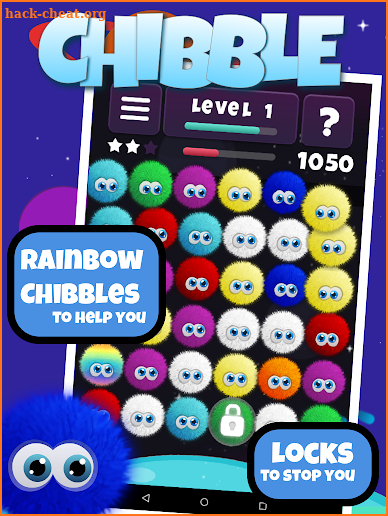 Chibble Premier, Match 3 game screenshot