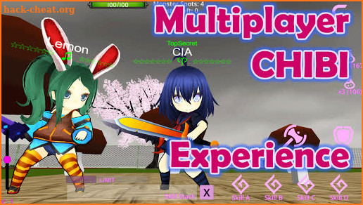 Chibi 3D Multiplayer High School Monster Anime RPG screenshot
