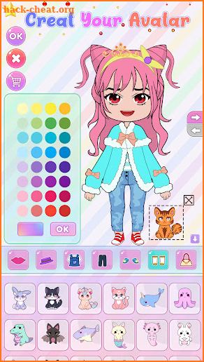 Chibi Dolls Dress Up Girl Game screenshot