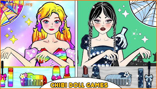 Chibi Dolls Dress Up Makeover screenshot