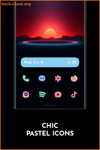 CHIC PASTEL icons screenshot