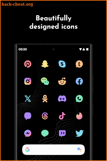 CHIC PASTEL icons screenshot