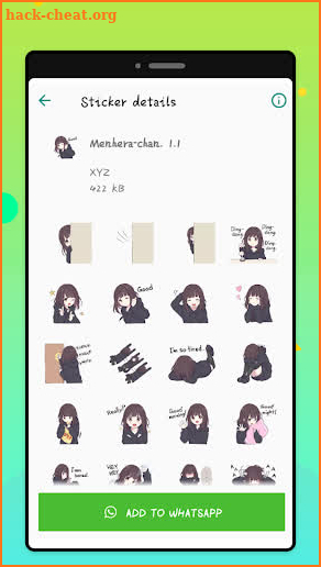 Chic Sticker-Add to Whatsapp-Anime screenshot