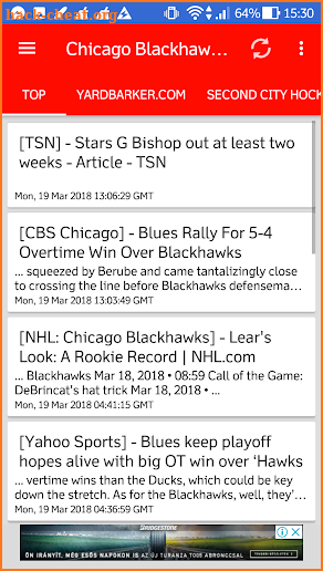 Chicago Blackhawks All News screenshot