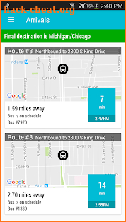 Chicago Bus Tracker (CTA) screenshot