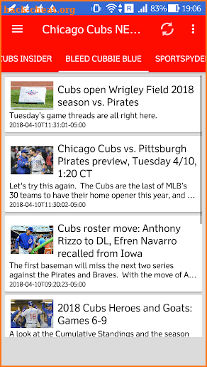 Chicago Cubs All News screenshot