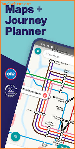 Chicago L Metro Map screenshot