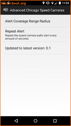 Chicago Speed Camera Alerts screenshot