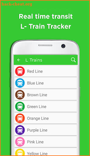 Chicago Transit Tracker - CTA Realtime Tracking screenshot