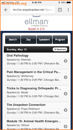 Chicagoland Veterinary Conference screenshot