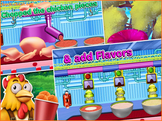 Chicken nuggets factory- cooking & delivery game screenshot