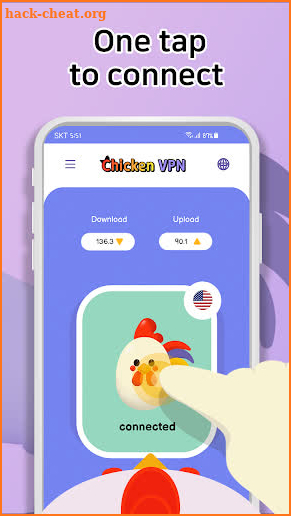 Chicken VPN - Fast unlimited proxy & WiFi security screenshot