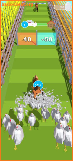 Chicken vs Fox: 3D Ranner screenshot