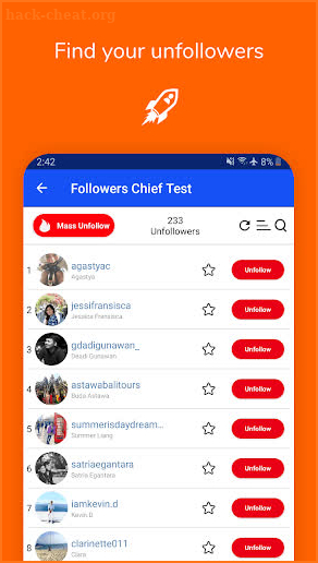 Chief Follow screenshot