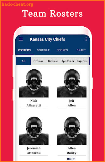Chiefs - Football Live Score & Schedule screenshot