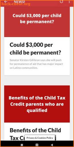 Child Tax Credit App screenshot