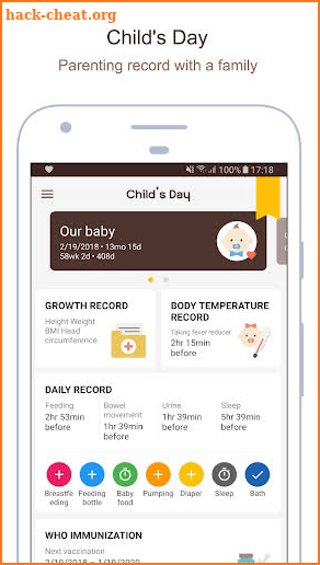 Child's Day - Growth, Parenting, Baby Notes screenshot