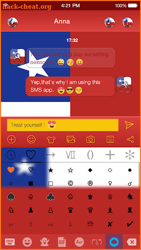 Chile Emoji Keyboard Theme screenshot