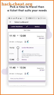 Chiltern Railways - Tickets screenshot