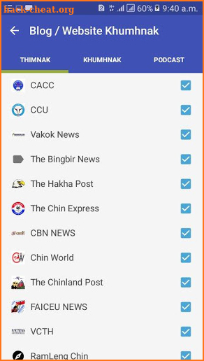 Chin News screenshot