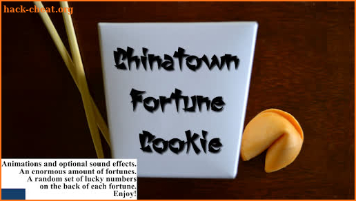 Chinatown Fortune Cookie -w/ Lucky Numbers - Free screenshot