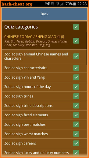 Chinese Astrology Quiz screenshot